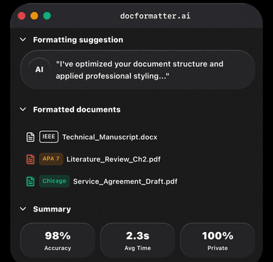 Doc Formatter project preview