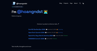 Homepage project preview