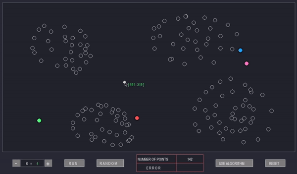 Kmeans Algorithm Visualization project preview